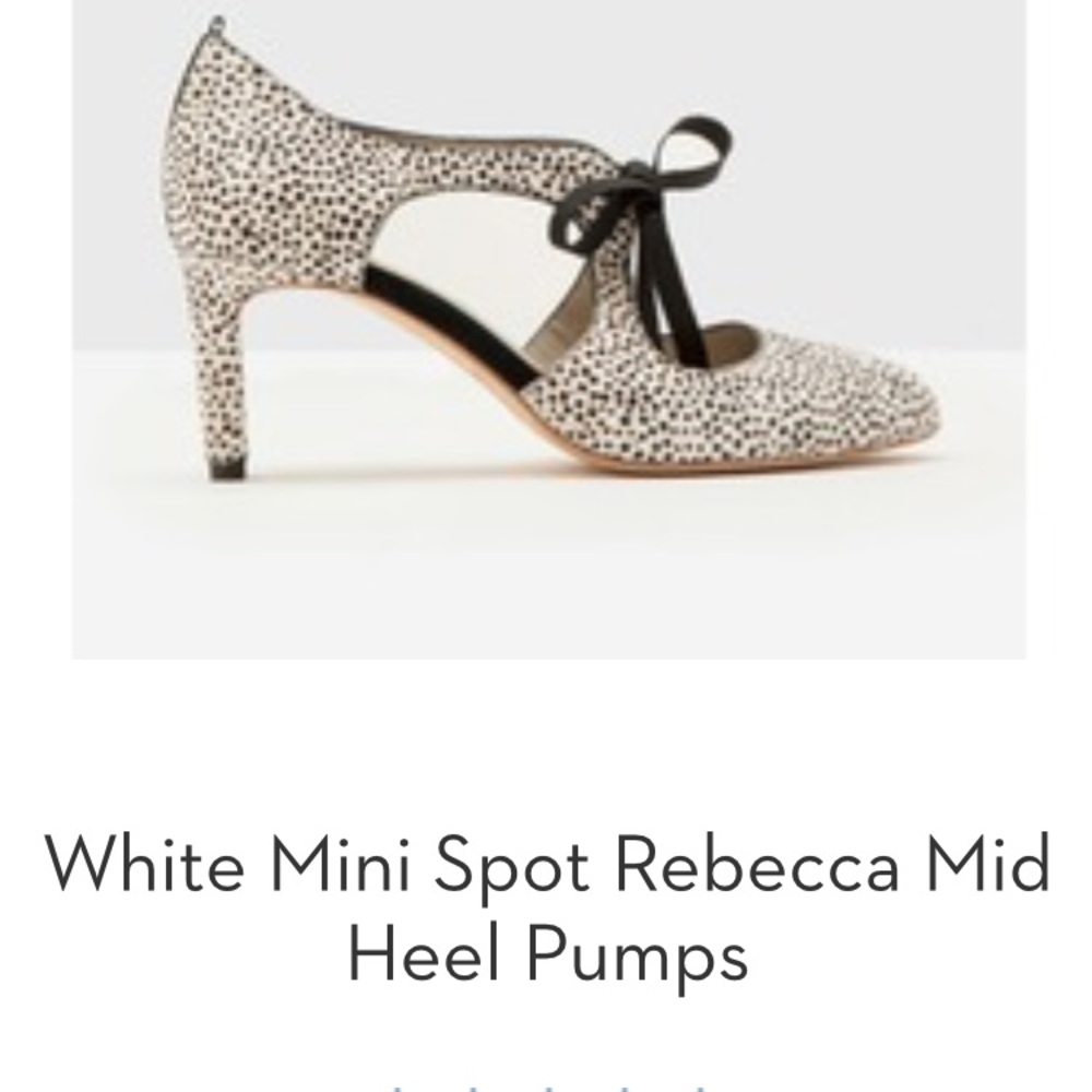Boden Rebecca Mid-Heel Ribbon Tie Pump